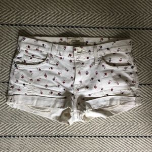 Current Elliot Floral Denim  Short